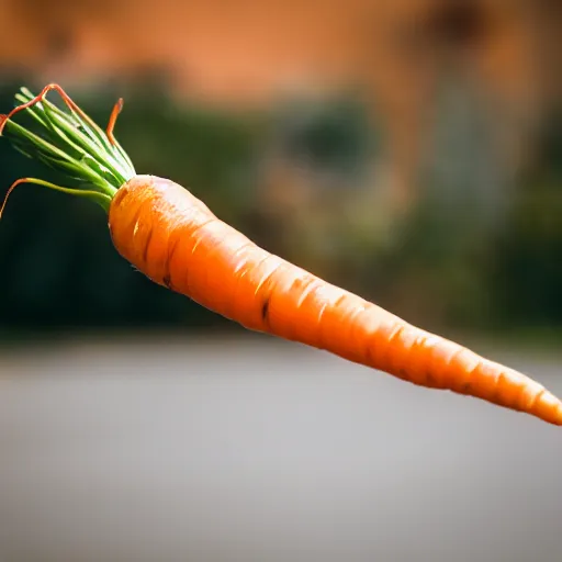 Image similar to high quality presentation photo of a golden carrot, photography 4k, f1.8 anamorphic, bokeh, 4k, Canon, Nikon