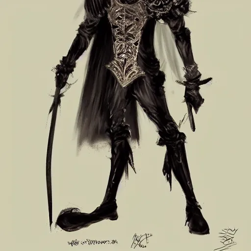 Image similar to dark character design inspired by venice carnival, concept art, smooth