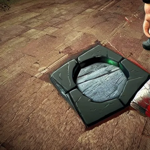 Prompt: Magnet lying on the floor, witcher 3 graphics