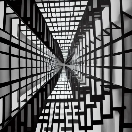 Image similar to model, hallways and stairwells, similar to relativity by m. c. escher