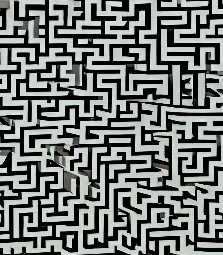 Image similar to a maze designed by berne becher and hilla becher