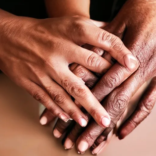 Image similar to close up of a woman's hands, palms, palm reading, very realistic, intricate, detailed