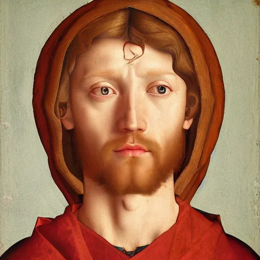 Prompt: portrait of joseph, in deposition of christ by van der weyden, high quality, realism, artstation, octane