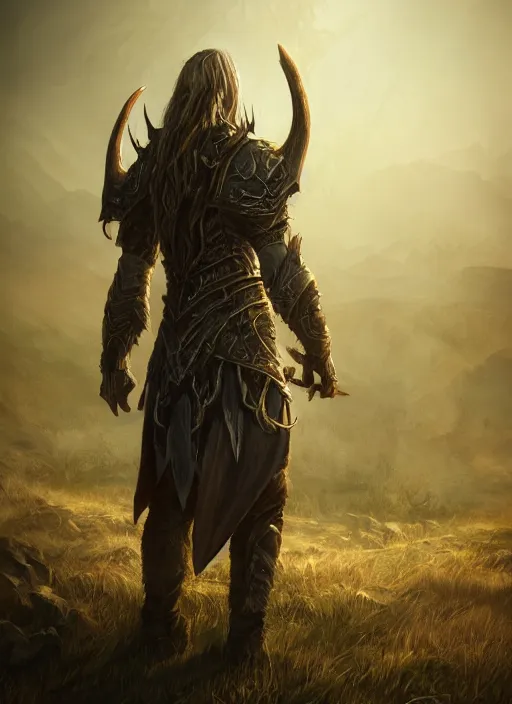 Image similar to plainswalker, ultra detailed fantasy, elden ring, realistic, dnd character portrait, full body, dnd, rpg, lotr game design fanart by concept art, behance hd, artstation, deviantart, global illumination radiating a glowing aura global illumination ray tracing hdr render in unreal engine 5