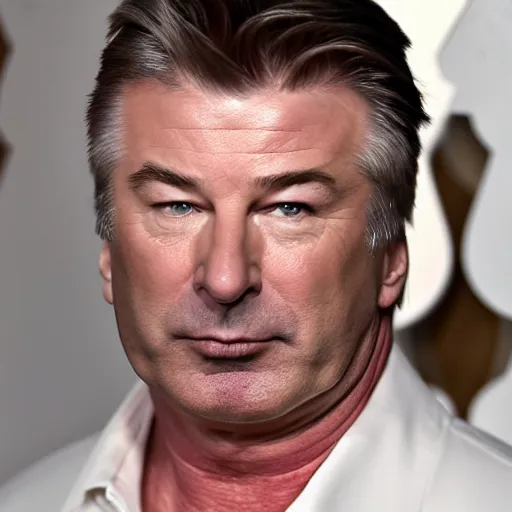 Image similar to alec baldwin looking sad tears in eyes