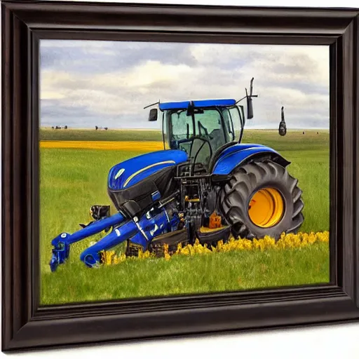 Image similar to new holland realism, high detail,