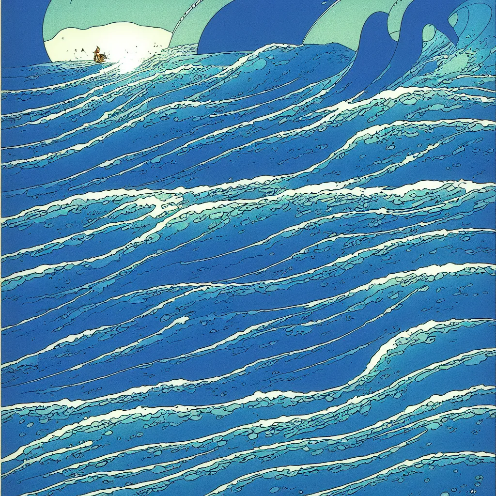 Image similar to ocean swells by moebius