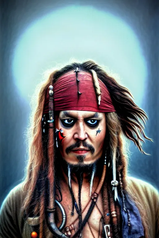 Image similar to perfectly - centered portrait - photograph of boris johnson as captain jack sparrow, real life portrait illustration by beksinski and jean delville, unreal engine 5, photorealism, hd quality, 8 k resolution, cinema 4 d, hdr dramatic cinematic lighting