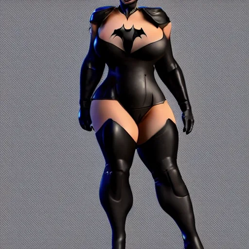 Prompt: big curvy batman woman, super realistic, super detailed, high octane, photorealistic, rendering 1 6 k, 8 k octane, unreal engine,