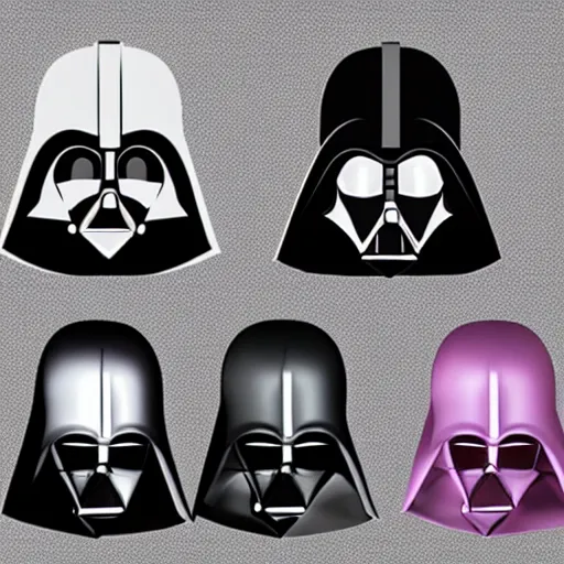 Image similar to Rejected Darth Vader helmet designs, product lighting