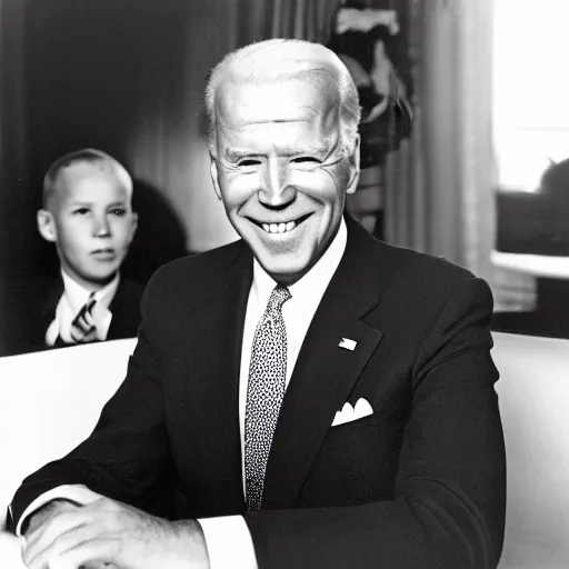 Prompt: photo of joe biden 1950, Kodak Ultra F9, 35mm