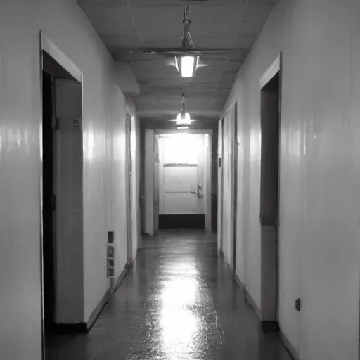 Prompt: homeless hallway, craigslist photo