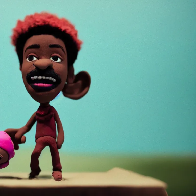 Prompt: a cinematic film still of a claymation stop motion film hey ya! music video outkast, shallow depth of field, 8 0 mm, f 1. 8