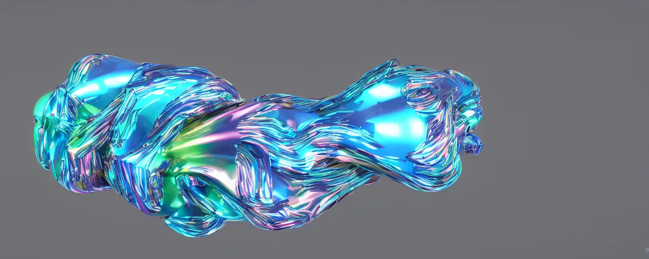 Prompt: industrial design, bulbous iridescence nudibranch, 3 d, unreal engine 5, octane render