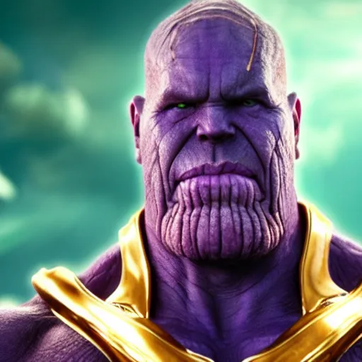 Prompt: 4K still of Thanos Smoking Marijuana, 8K