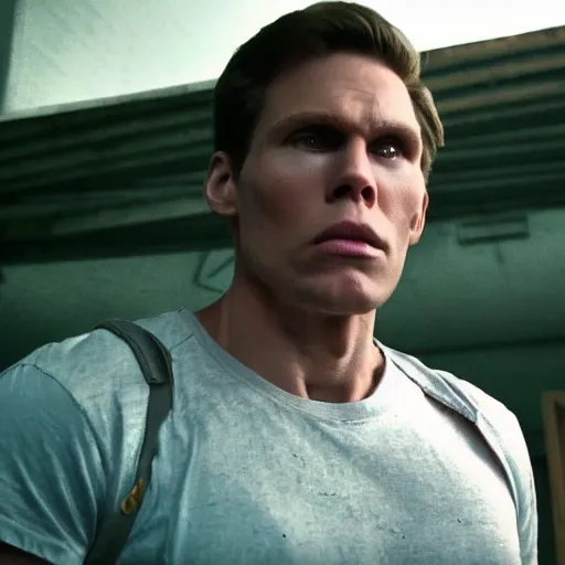 Prompt: Live Action Still of Jerma in El Camino, real life, hyperrealistic, ultra realistic, realistic, highly detailed, epic, HD quality, 8k resolution, body and headshot, film still