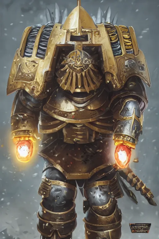 Image similar to armor portrait heros warhammer 4 0 k horus heresy fanart - the primarchs emperor by johannes helgeson animated with vfx concept artist & illustrator global illumination ray tracing hdr fanart arstation zbrush central hardmesh 8 k octane renderer comics stylized