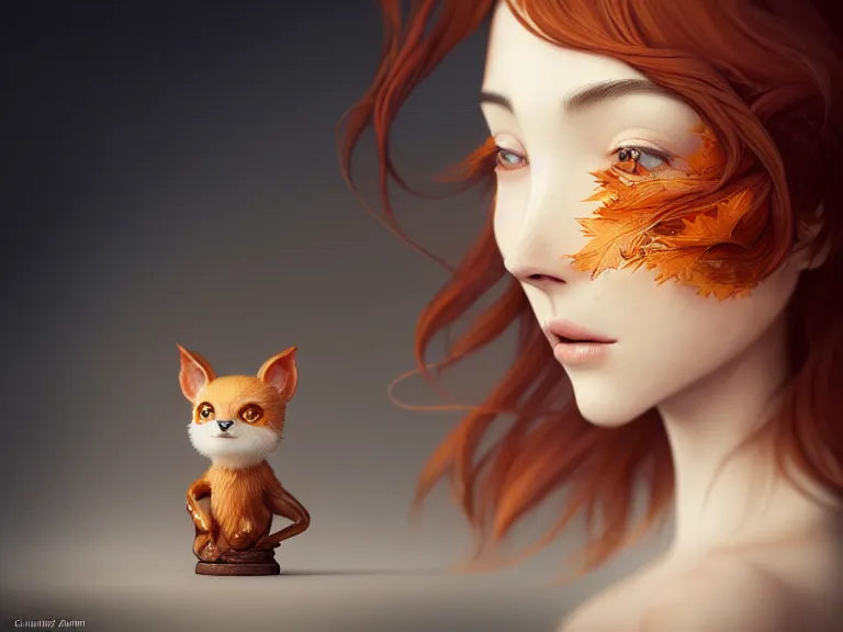 Image similar to cute anthropomorphic maple by charlie bowater and anna dittmann and artgerm and clemens ascher, portrait, intricate, elegant, product shot, macro, symmetrical face, highly detailed, dramatic lighting, sharp focus, octane render, trending on artstation, artstationhd, artstationhq, unreal engine, 4 k, 8 k