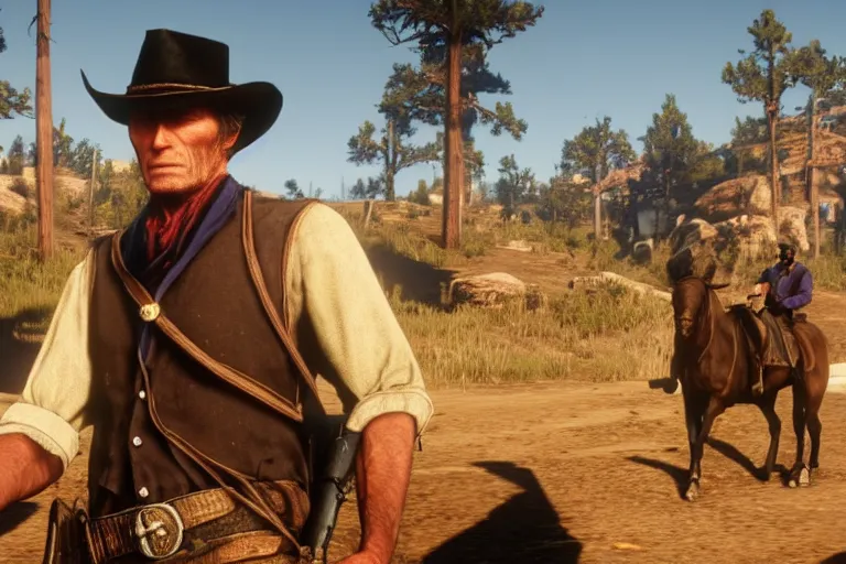 Image similar to clint eastwood in red dead redemption 2