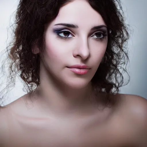 Prompt: beautiful Jewish woman, studio portrait, award winning