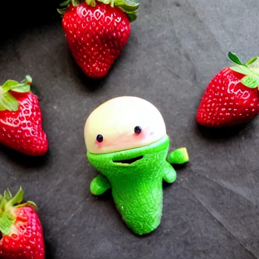 Image similar to adorable strawberry critter