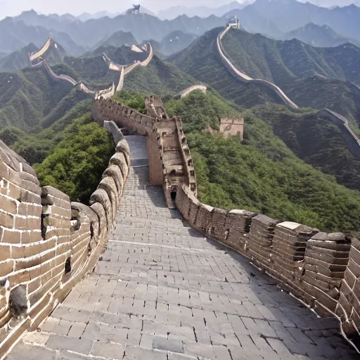 a destroyed and deserted great wall of china | Stable Diffusion | OpenArt