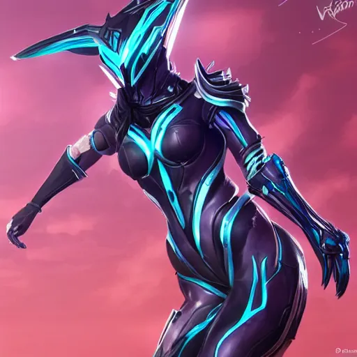 Image similar to stunning fanart of valkyr prime female warframe in a majestic elegant pose, well designed, high quality, artstation, deviantart, furaffinity