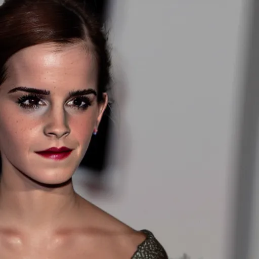 Prompt: reptilian emma watson