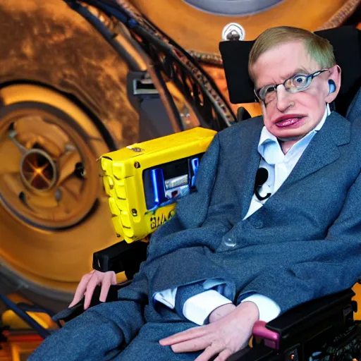 Image similar to stephen hawking in vault 7 6