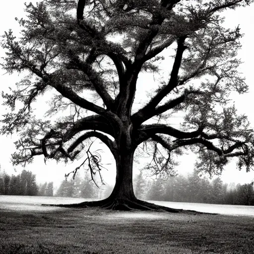 Prompt: a fine art photography of a tree