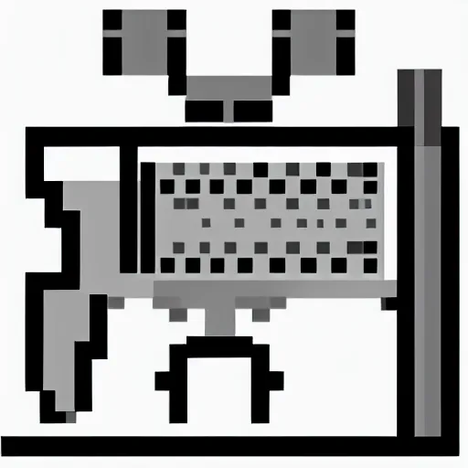Image similar to pixel art gun icons