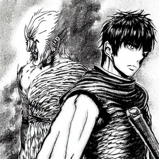 Prompt: yash as a character in berserk by kentaro miura