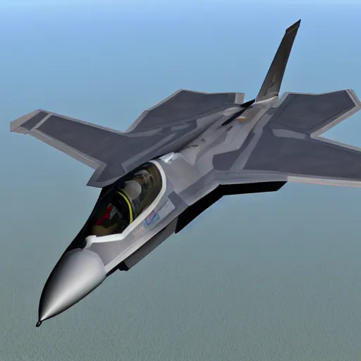 Prompt: f22 raptor, fighter jet, detailed, realistic, 8k