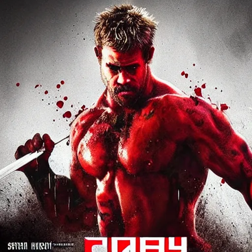 Prompt: “chirs hemsworth as carnage, movie poster, concept art, art station, high definition, high quality, award winning”