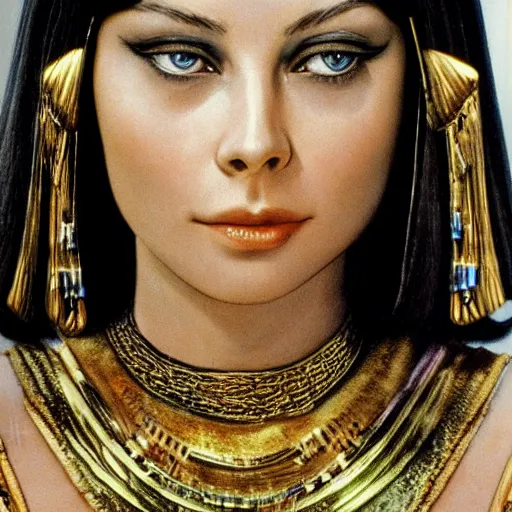 Prompt: ornella muti as cleopatra, 8 k resolution hyperdetailed photo realistic, extremely high quality and life like