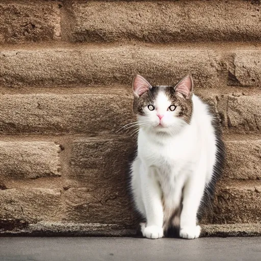 Prompt: A high resolution photo of a cat staring at a wall, photorealistic, ambient light, close up,