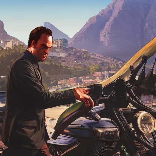 Prompt: GTA5, Cover Art, Grand Theft Auto Poster, John Paul II as a secret agent, D&D, fantasy, intricate, elegant, highly detailed, digital painting, artstation, concept art, matte, sharp focus, illustration, hearthstone, art by Artgerm and Greg Rutkowski