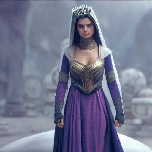 Image similar to victoria justice as princess padme in star wars episode 3, 8 k resolution, cinematic lighting, anatomically correct