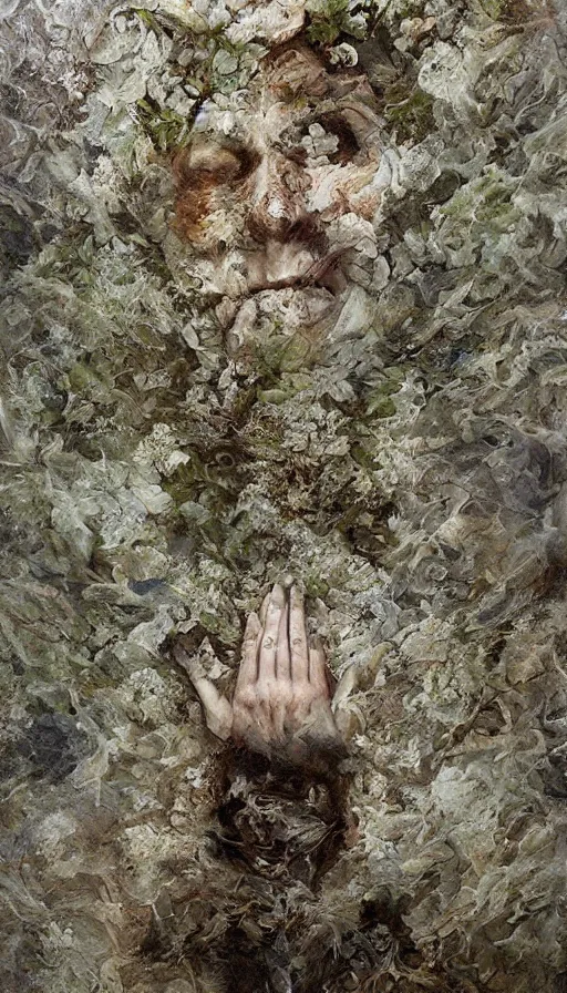 Image similar to life and death mixing together, by alyssa monks