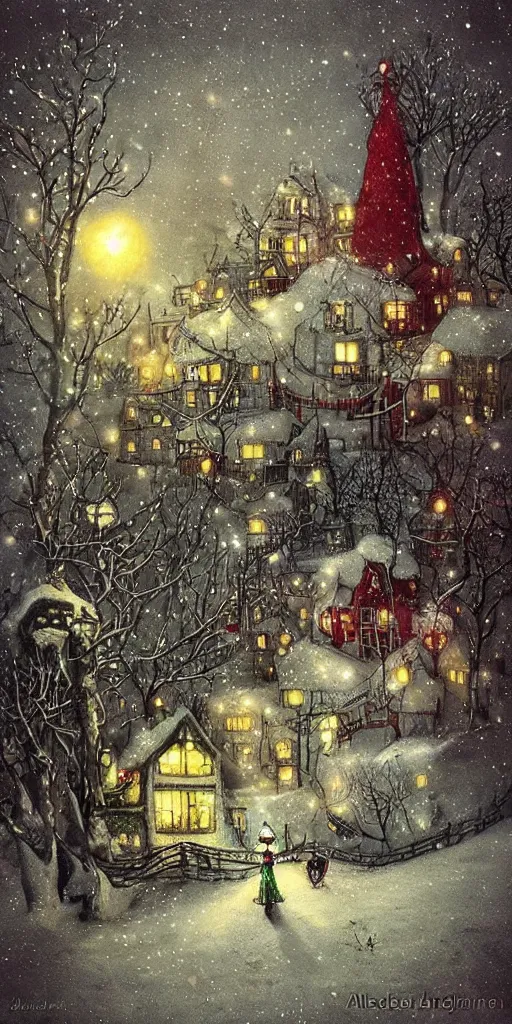 Image similar to christmas eve by alexander jansson