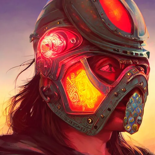 Image similar to cyberpunk viking helmet mask warrior goddess robot ninja fantasy, art gta 5 cover, official fanart behance hd artstation by jesper ejsing, by rhads, makoto shinkai and lois van baarle, ilya kuvshinov, ossdraws