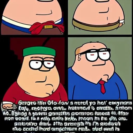 Image similar to peter griffin's tragic backstory