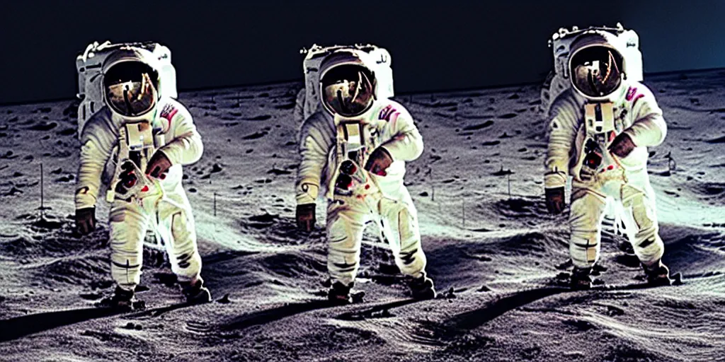Prompt: boris johnson, moon landing
