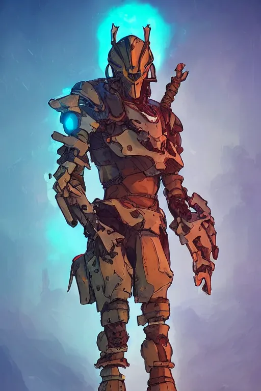 Image similar to combination suit armor aloy horizon forbidden west horizon zero dawn robot ninja mask helmet backpack tribal, art gta 5 comics, official fanart behance hd artstation by jesper ejsing, by rhads, makoto shinkai and lois van baarle, ilya kuvshinov, ossdraws radiating a glowing aura cgi rtx 2 0 2 2