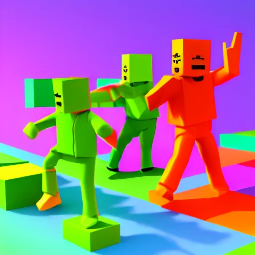 ArtStation - ROBLOX RAINBOW FRIENDS - GREEN LEGO