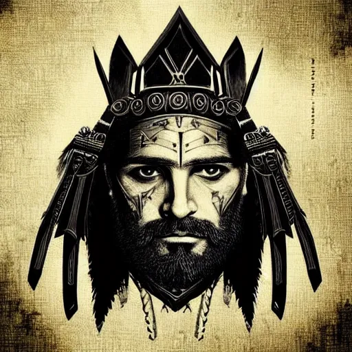Prompt: “Leónidas king from 300 Spartans zack Snyder battle with spear epic dark background artwork intricate”