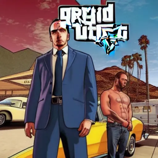 Image similar to GTA box cover art for Better Call Saul, Grand Theft Auto, GTA cover art