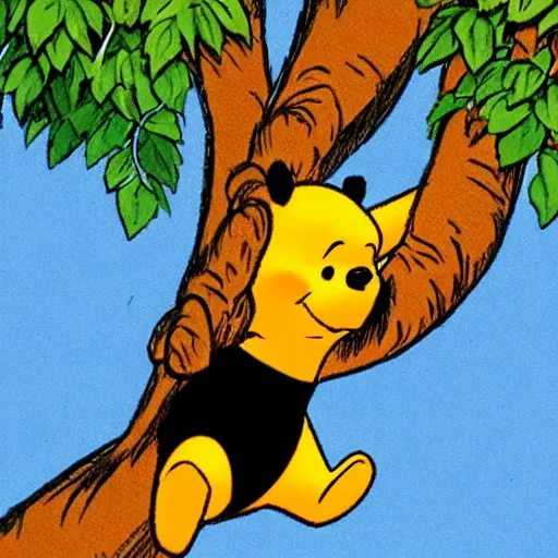 Image similar to Winnie-the-Pooh breaking out of copyright jail