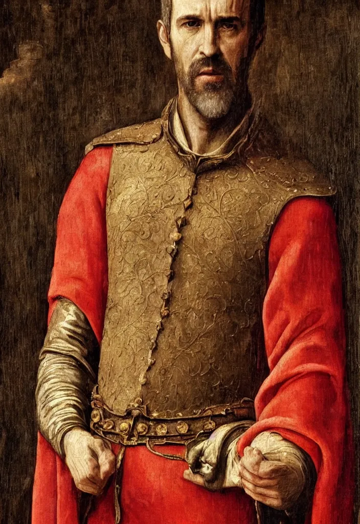 Prompt: renaissance painting of stannis baratheon, high detail