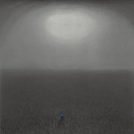 Prompt: munich gloomy dark in the style of zdzisław beksinski